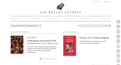 Desktop Screenshot of lesbelleslettres.com