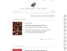 Tablet Screenshot of lesbelleslettres.com